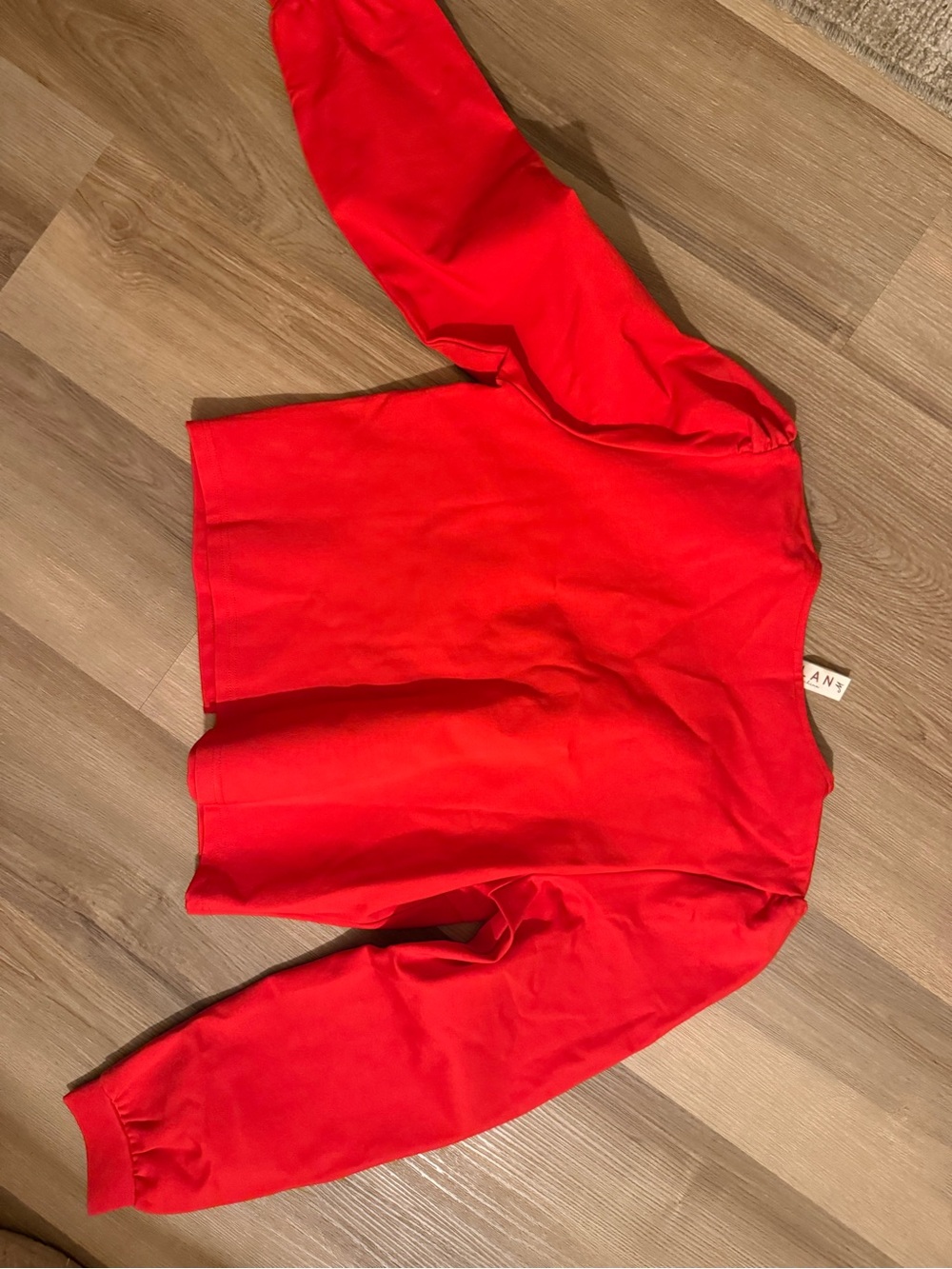 Anthropologie Red V-Neck Tie-Front Blouse - Picture 8 of 13